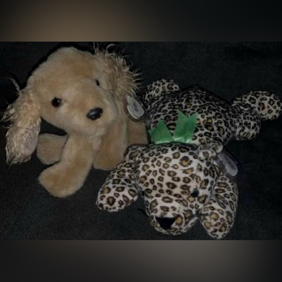 Ty Large Beanie ( Corky) & Ty Pillow Pal (Speckles) - Picture 2 of 6